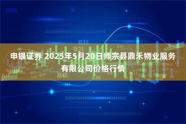 申银证券 2025年5月20日师宗县鼎禾物业服务有限公司价格行情