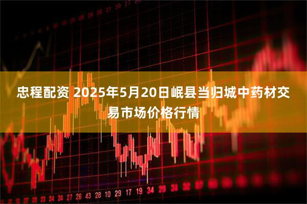忠程配资 2025年5月20日岷县当归城中药材交易市场价格行情