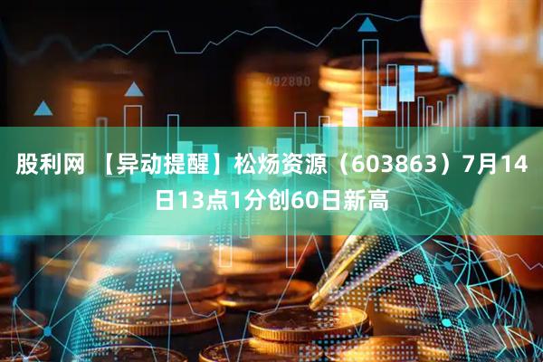 股利网 【异动提醒】松炀资源（603863）7月14日13点1分创60日新高