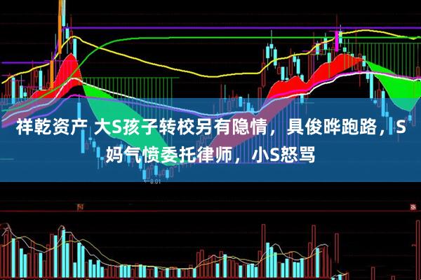 祥乾资产 大S孩子转校另有隐情，具俊晔跑路，S妈气愤委托律师，小S怒骂
